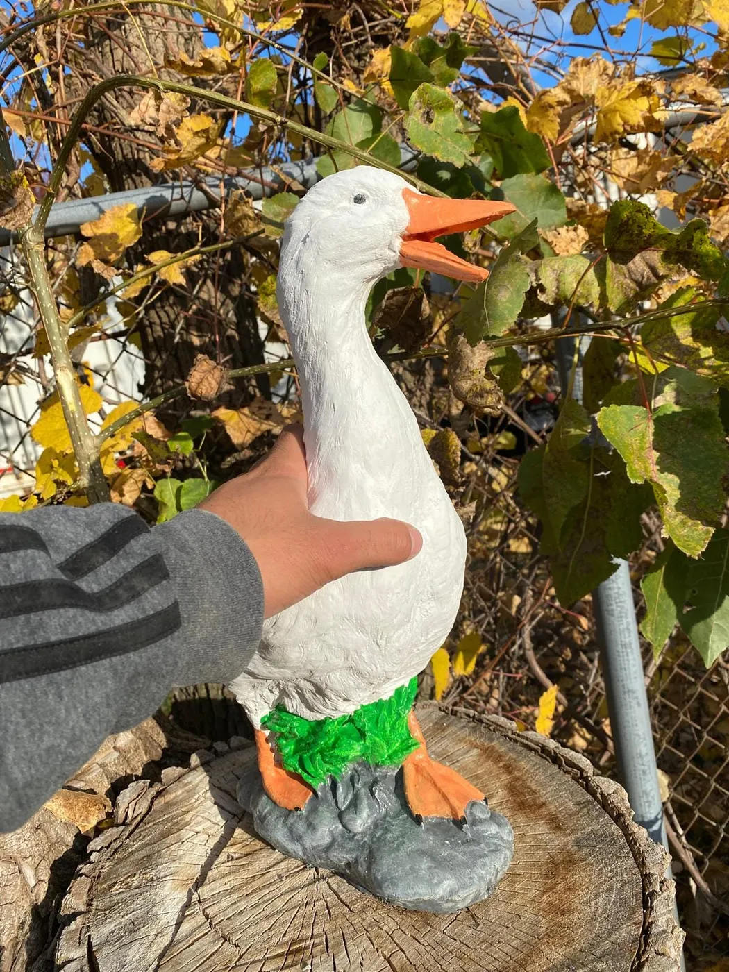 17″ Porch Goose, Solid Concrete, photo 2 of 9