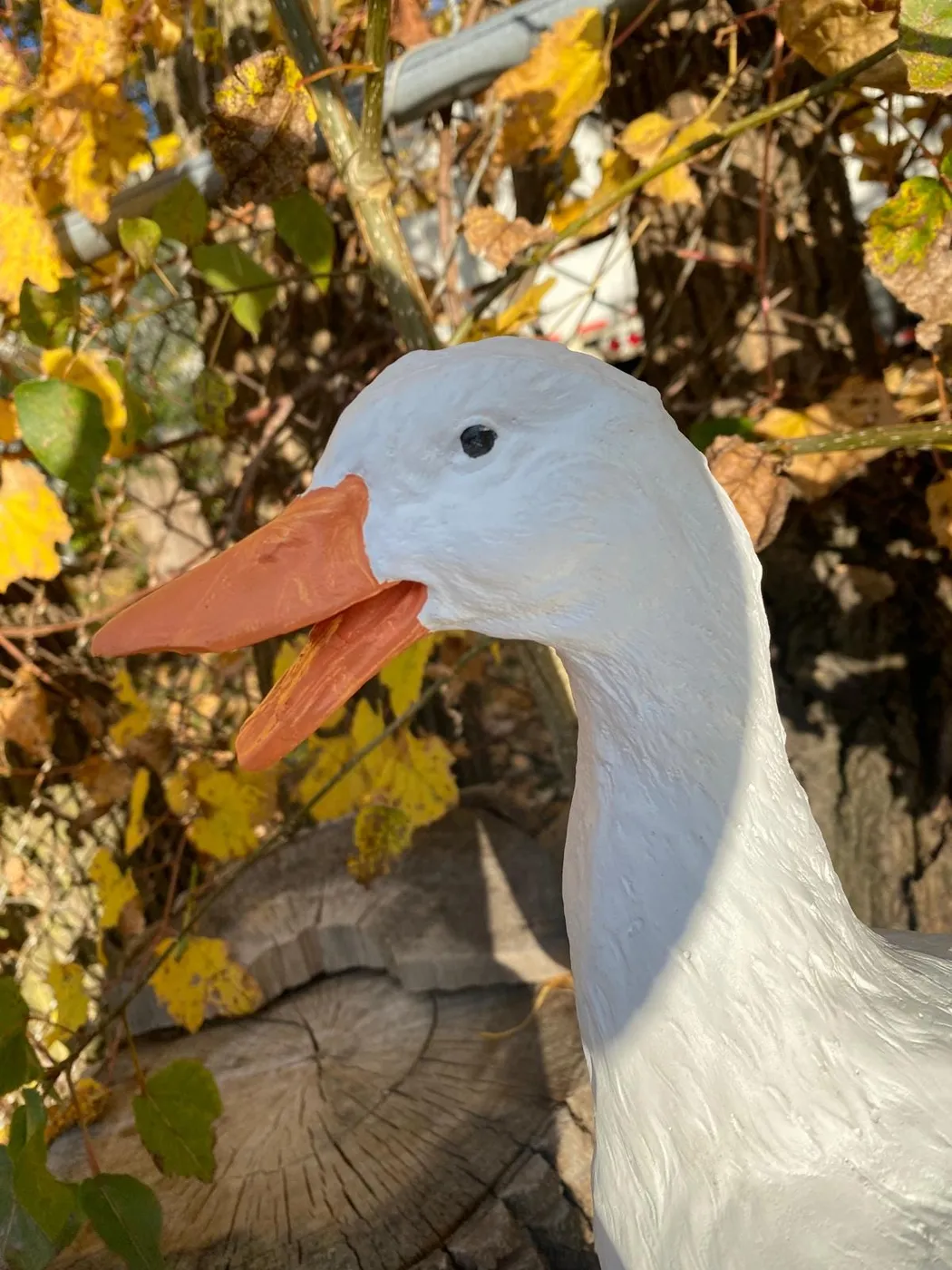 17″ Porch Goose, Solid Concrete, photo 3 of 9