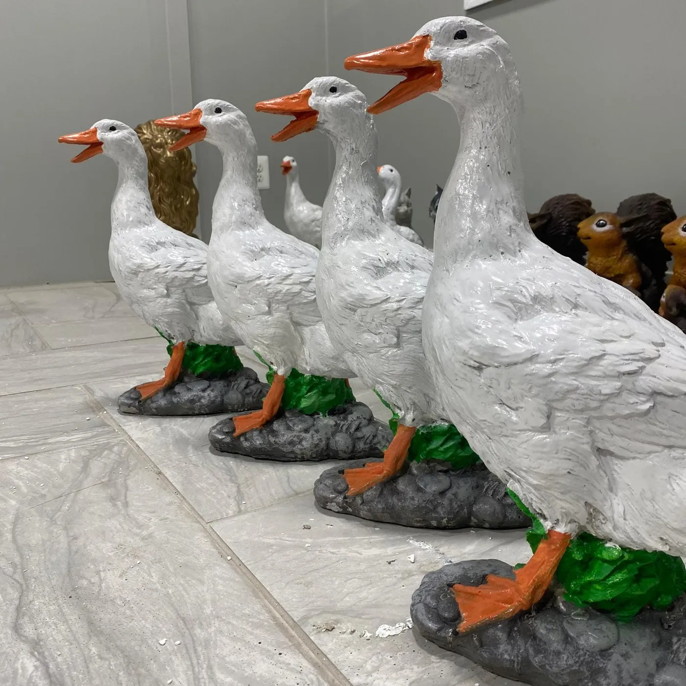 17″ Porch Goose, Solid Concrete, photo 9 of 9
