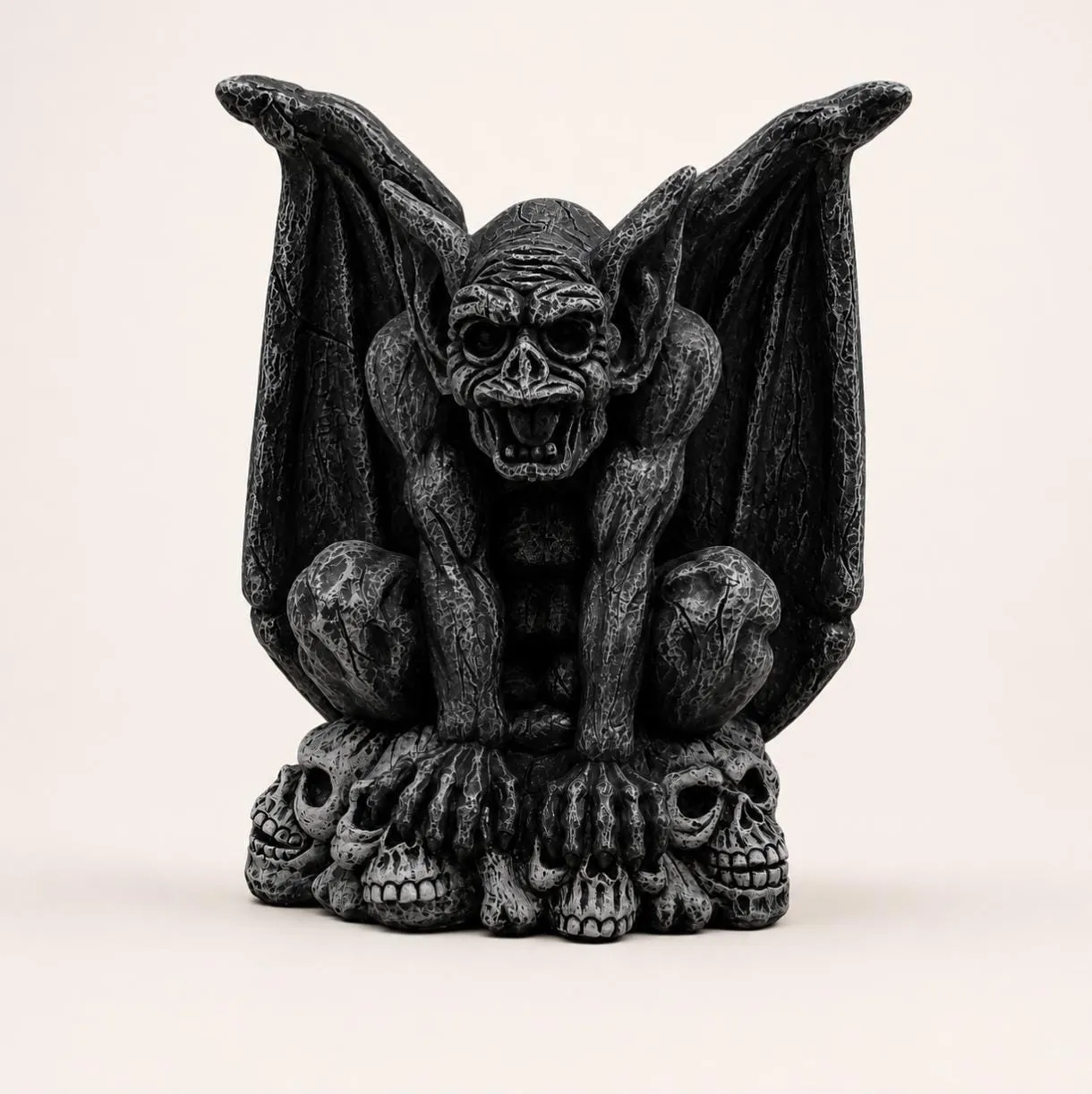 20″ Gothic Gargoyle, Hand-Painted Concrete, photo 3 of 9