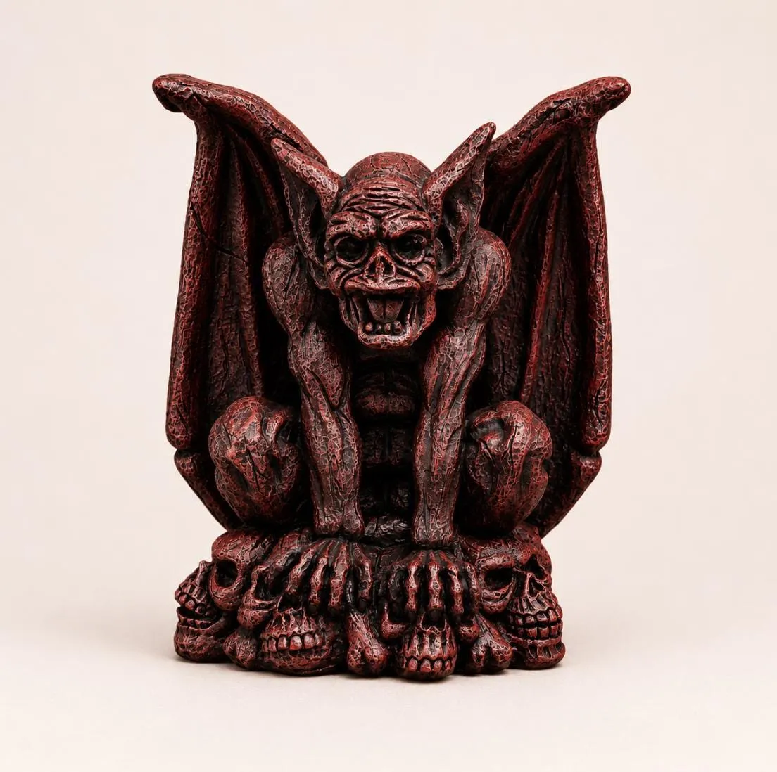 20″ Gothic Gargoyle, Hand-Painted Concrete, photo 4 of 9