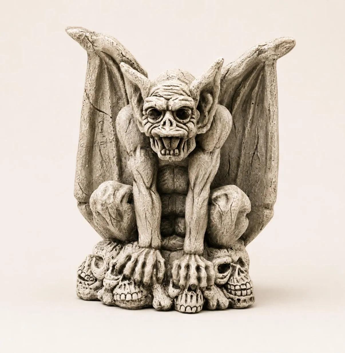 20″ Gothic Gargoyle, Hand-Painted Concrete, photo 5 of 9