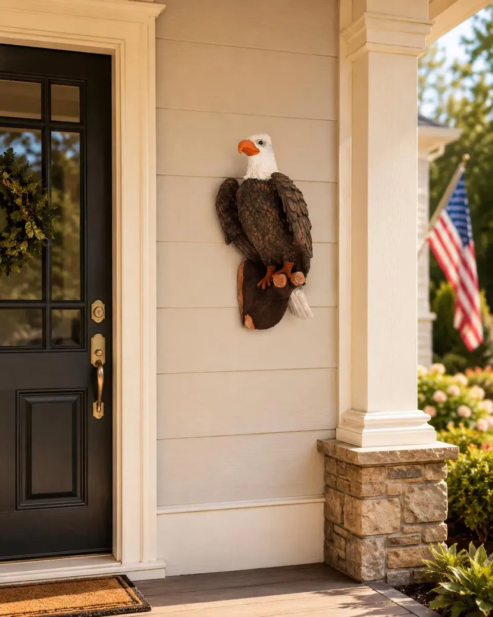 20″ Bald Eagle Statue, Cast Resin, photo 2 of 10