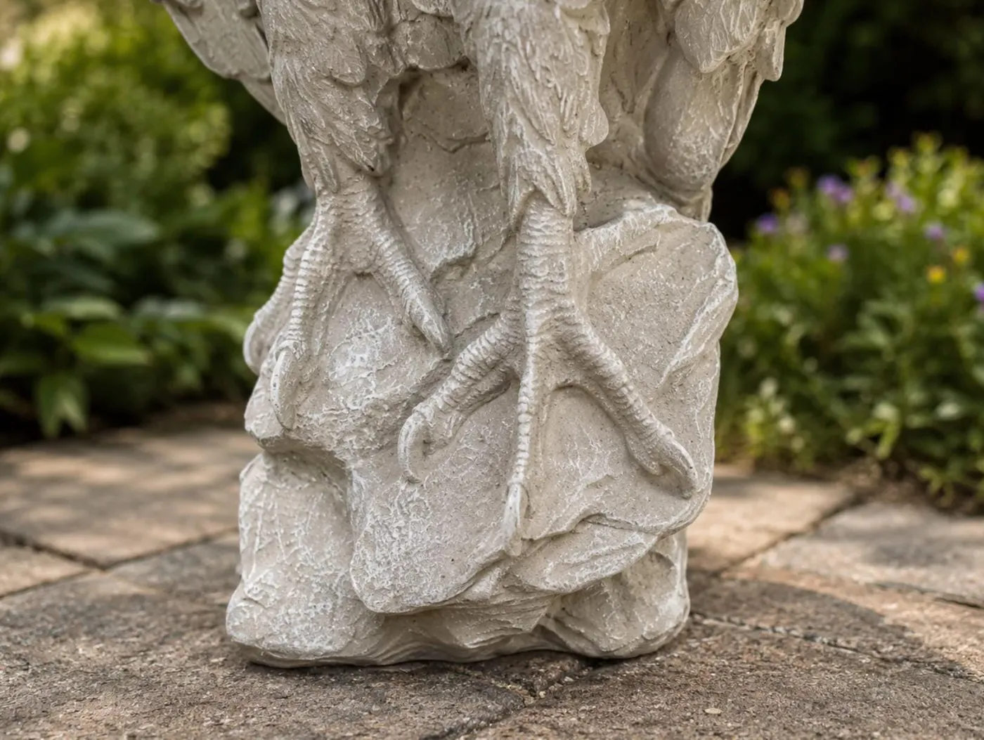 24″ Stone-Finish Bald Eagle, Solid Concrete, photo 6 of 6