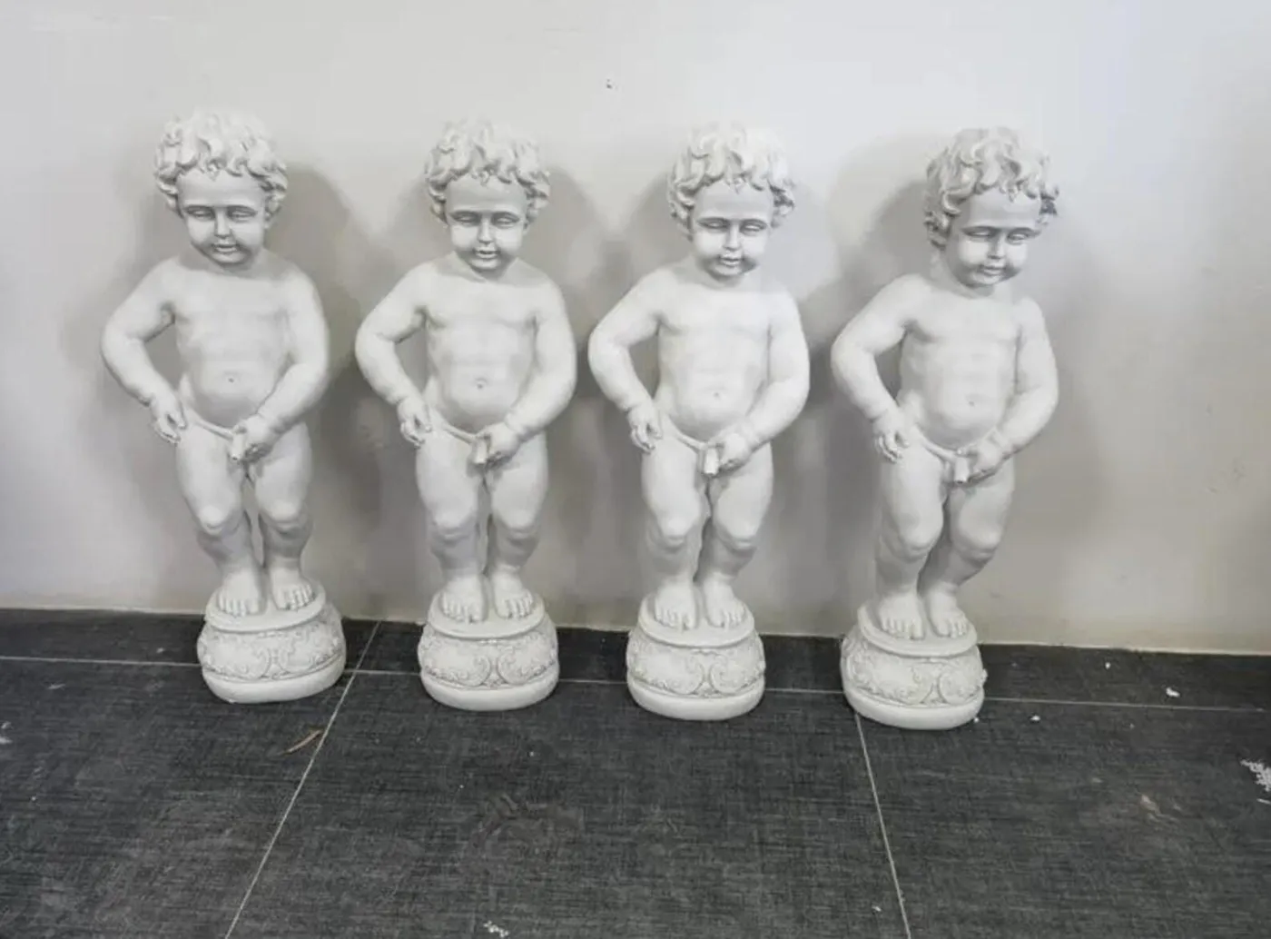 24″ Manneken Pis Pond Spitter, Concrete, photo 2 of 4