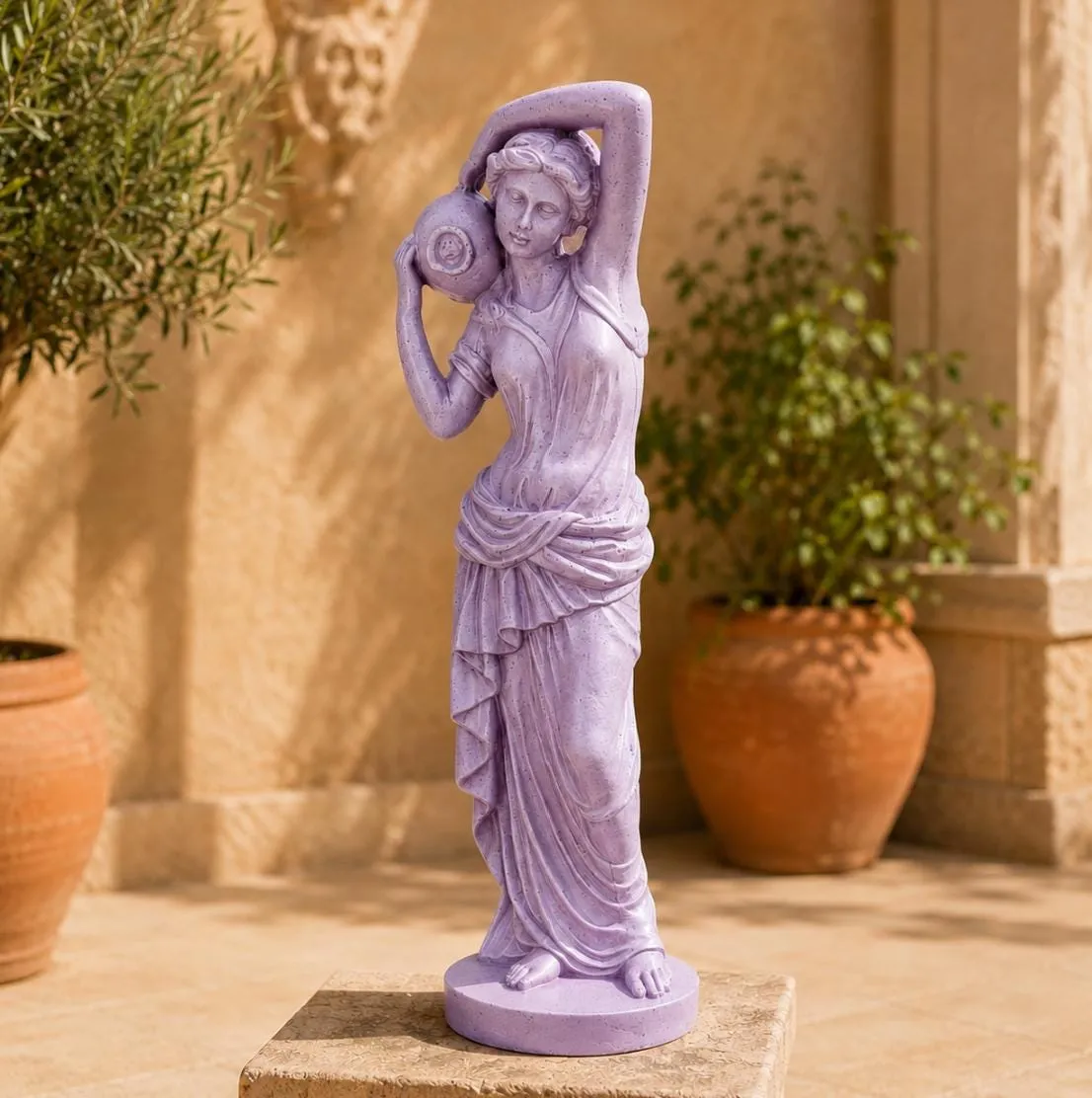 32″ Dione Greek Goddess, Solid Concrete, photo 3 of 10