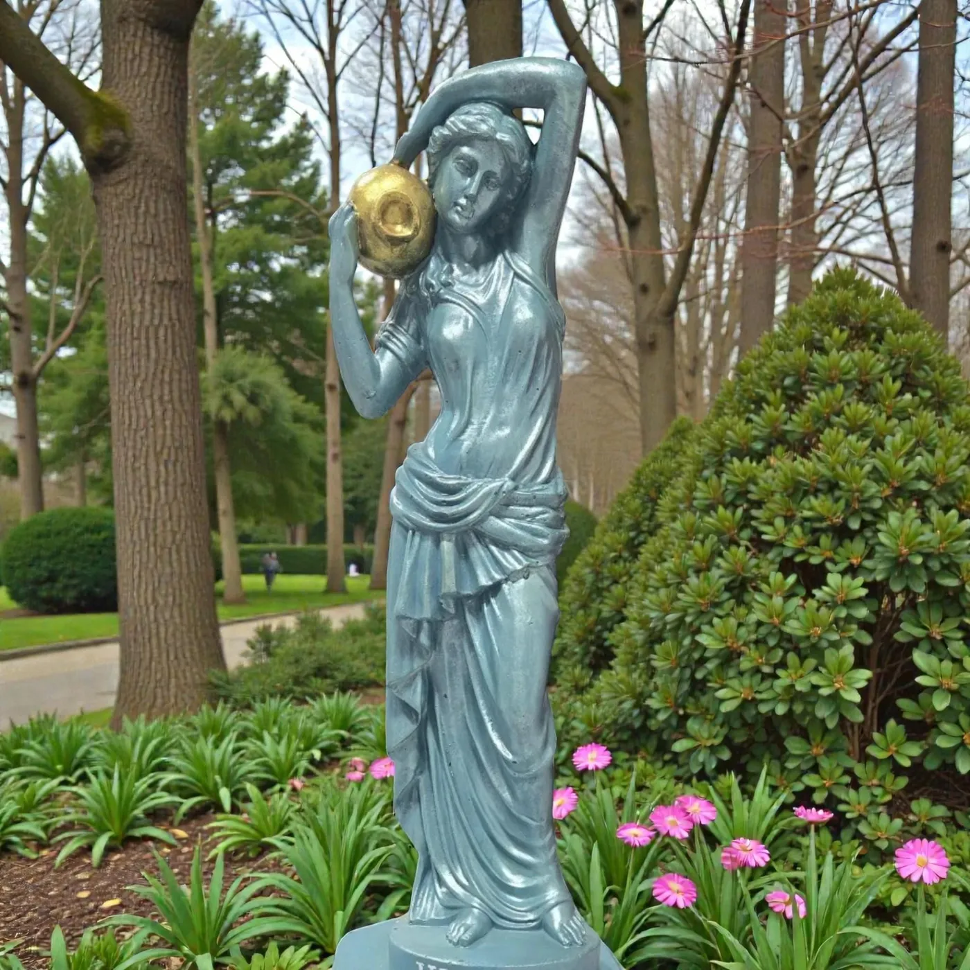 32″ Dione Greek Goddess, Solid Concrete, photo 9 of 10