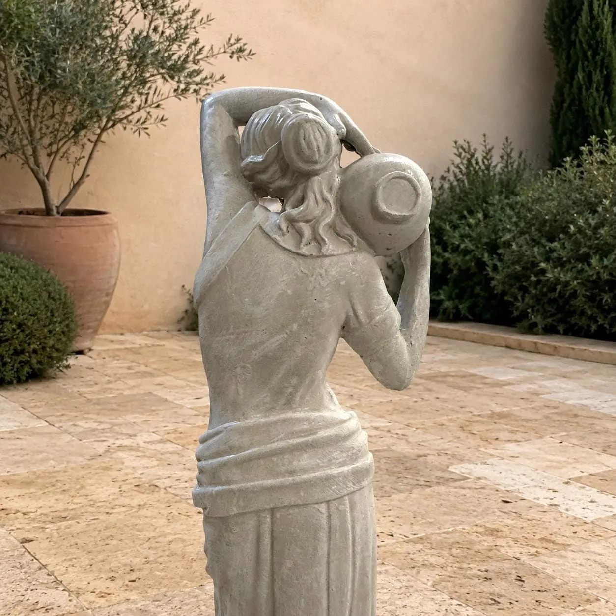 6 ft Lady with Urns Fountain, Solid Concrete, photo 8 of 8