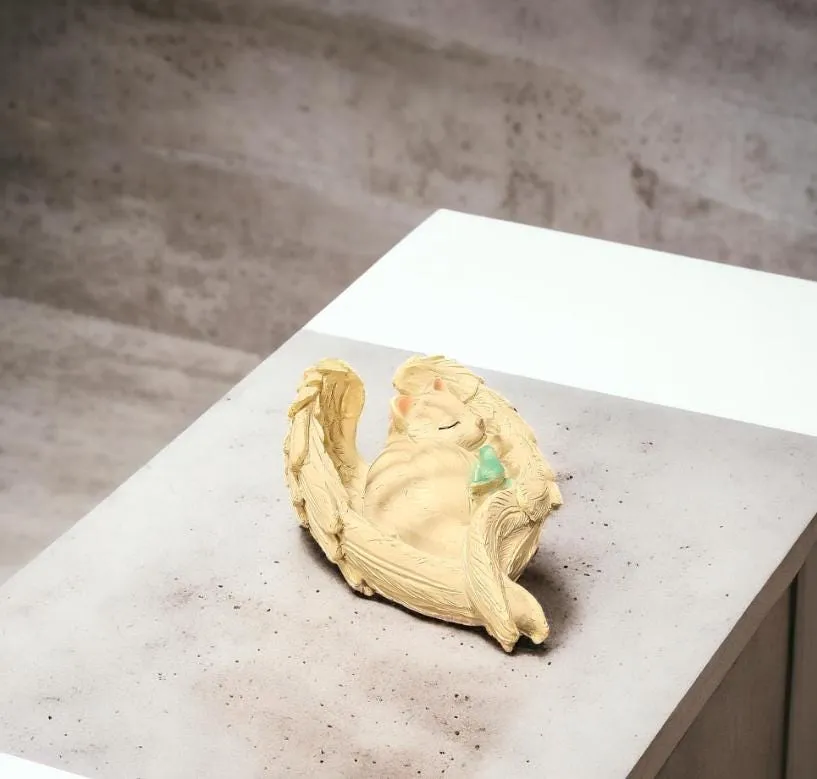 9″ Sleeping Cat Memorial, Cast Resin, photo 6 of 9