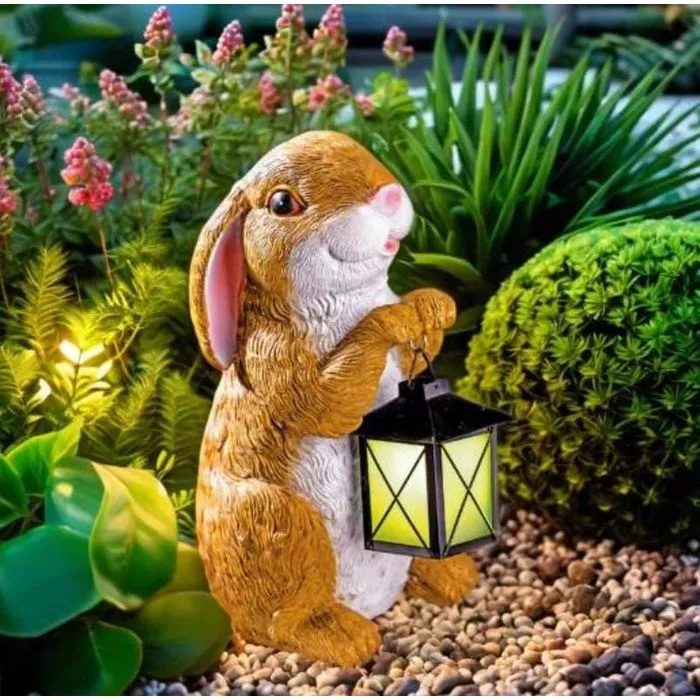 Bunny with Lantern, Cast Resin