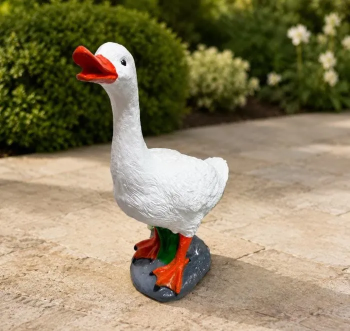 19″ Honking Porch Goose, Solid Concrete, photo 5 of 10