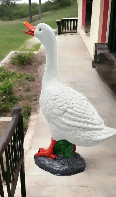 19″ Honking Porch Goose, Solid Concrete, photo 6 of 10