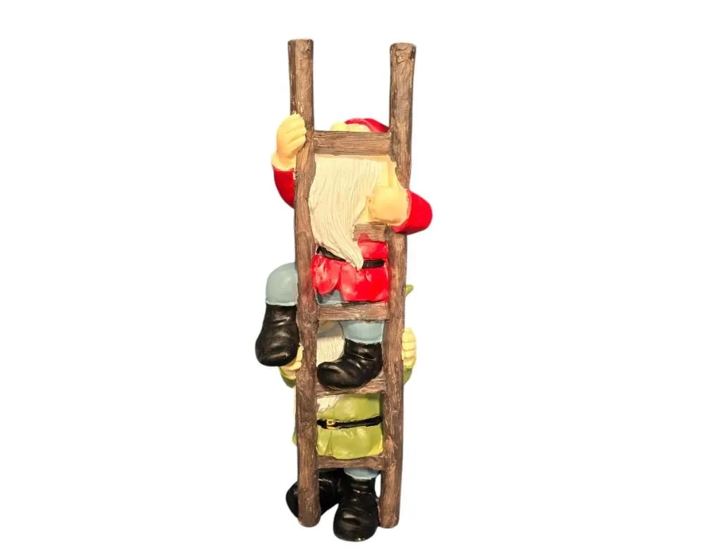 14″ Climbing Gnome Duo, Cast Resin, photo 8 of 9