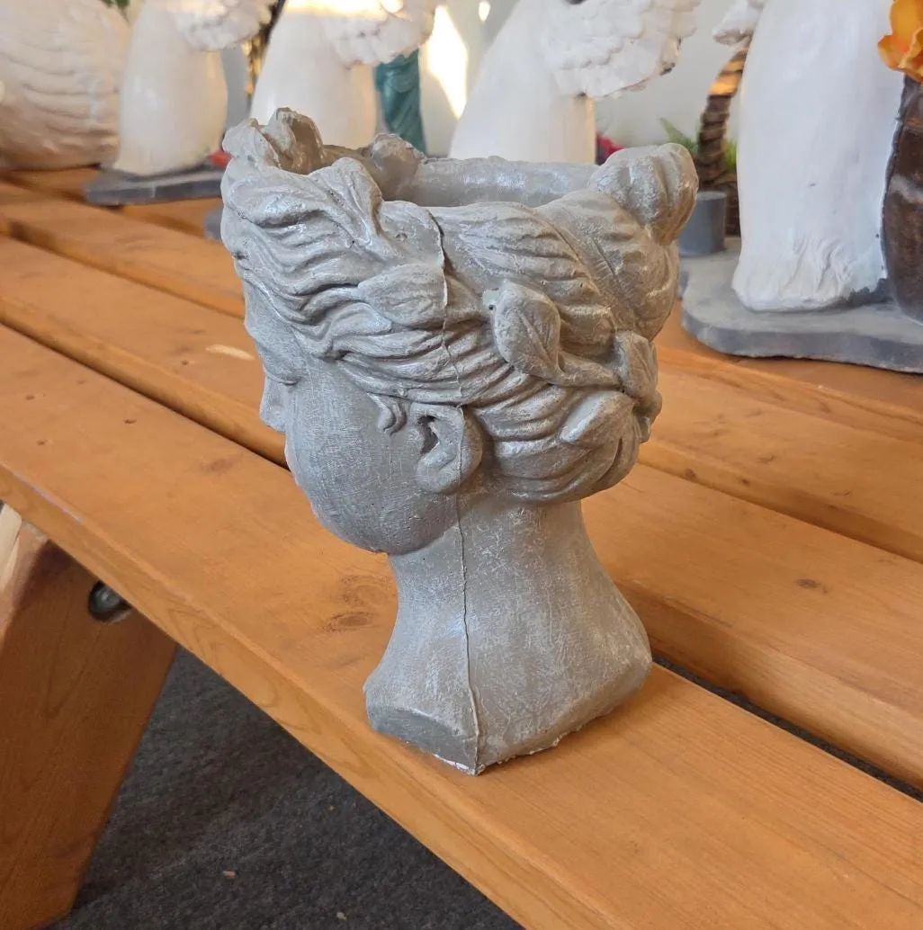 10″ Head Planter, Solid Concrete, photo 9 of 9