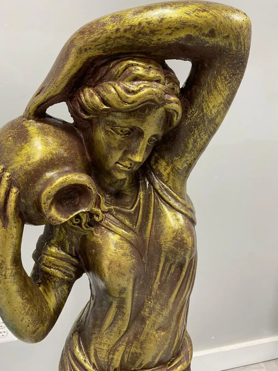4 ft Dione Water Goddess, Solid Concrete, photo 3 of 10