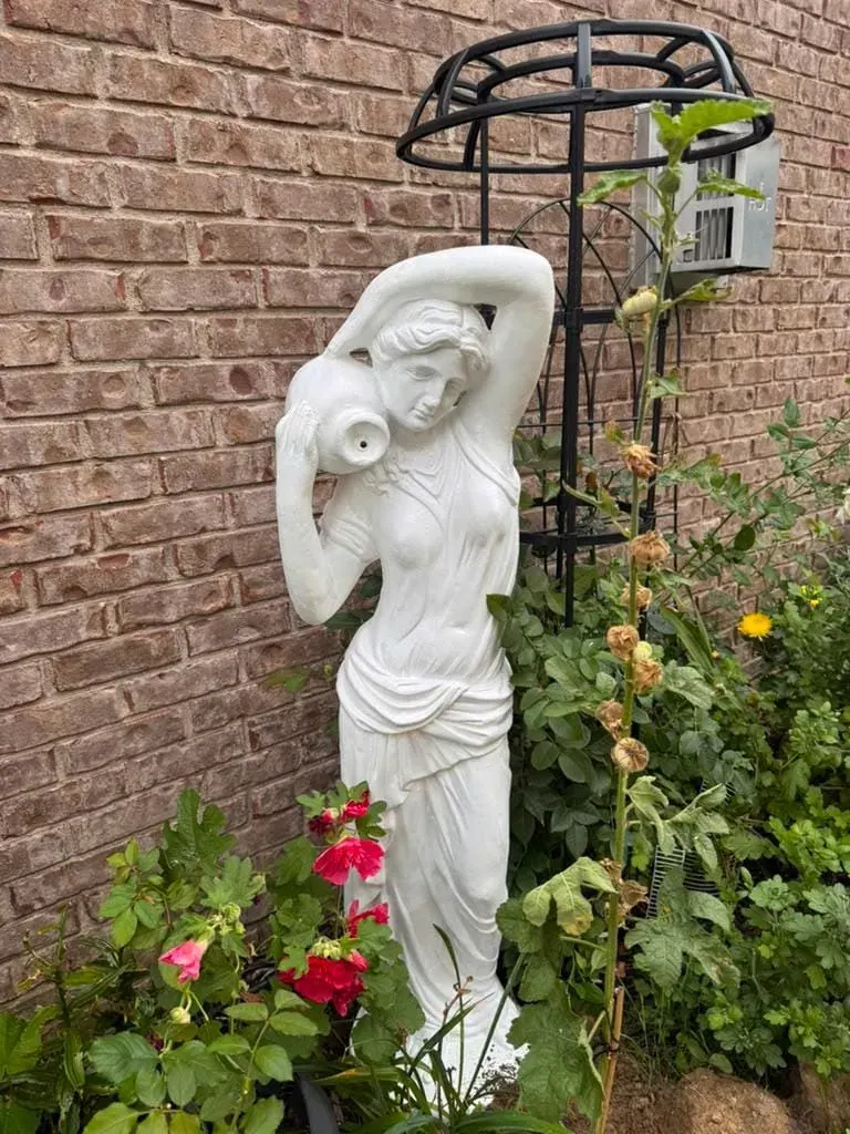 4 ft Dione Water Goddess, Solid Concrete, photo 9 of 10