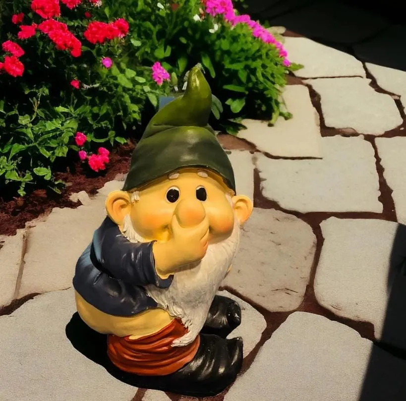 Farting Gnome Garden Statue, Cast Resin, photo 2 of 9