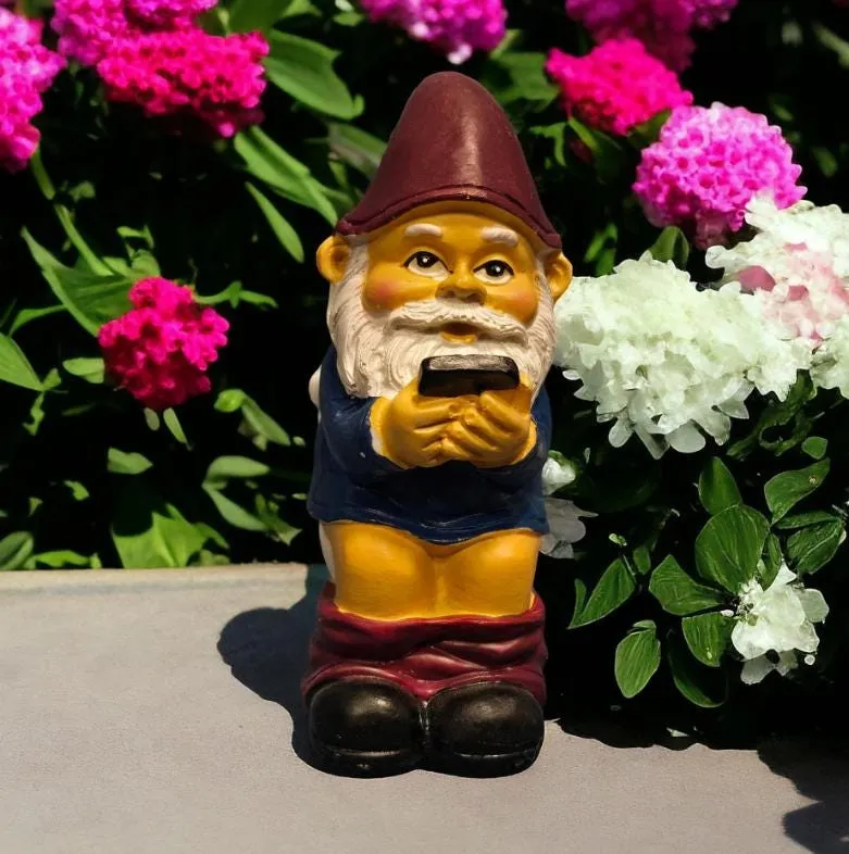 Gnome on Toilet Statue, Cast Resin, photo 4 of 5