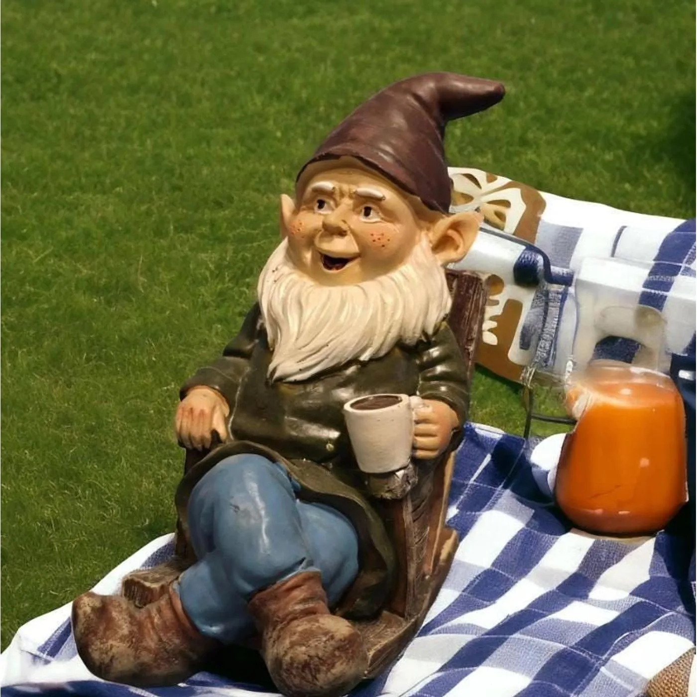 Grandpa Gnome Garden Statue, Cast Resin