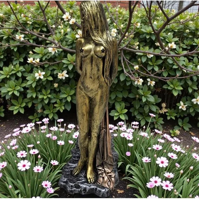 32″ Aphrodite Statue, Hand-Painted Concrete
