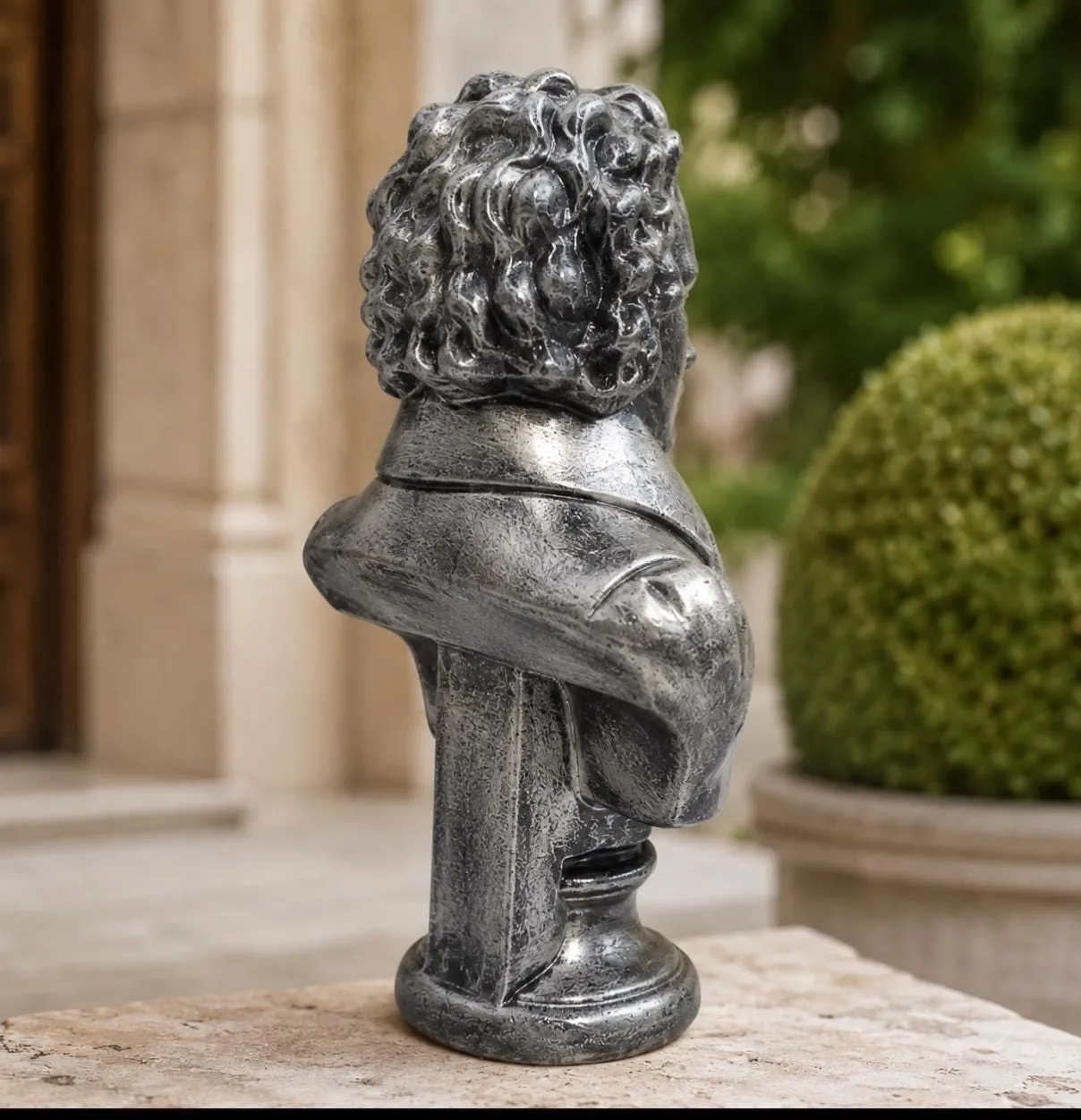 22" Beethoven Bust, Solid Concrete, photo 7 of 8
