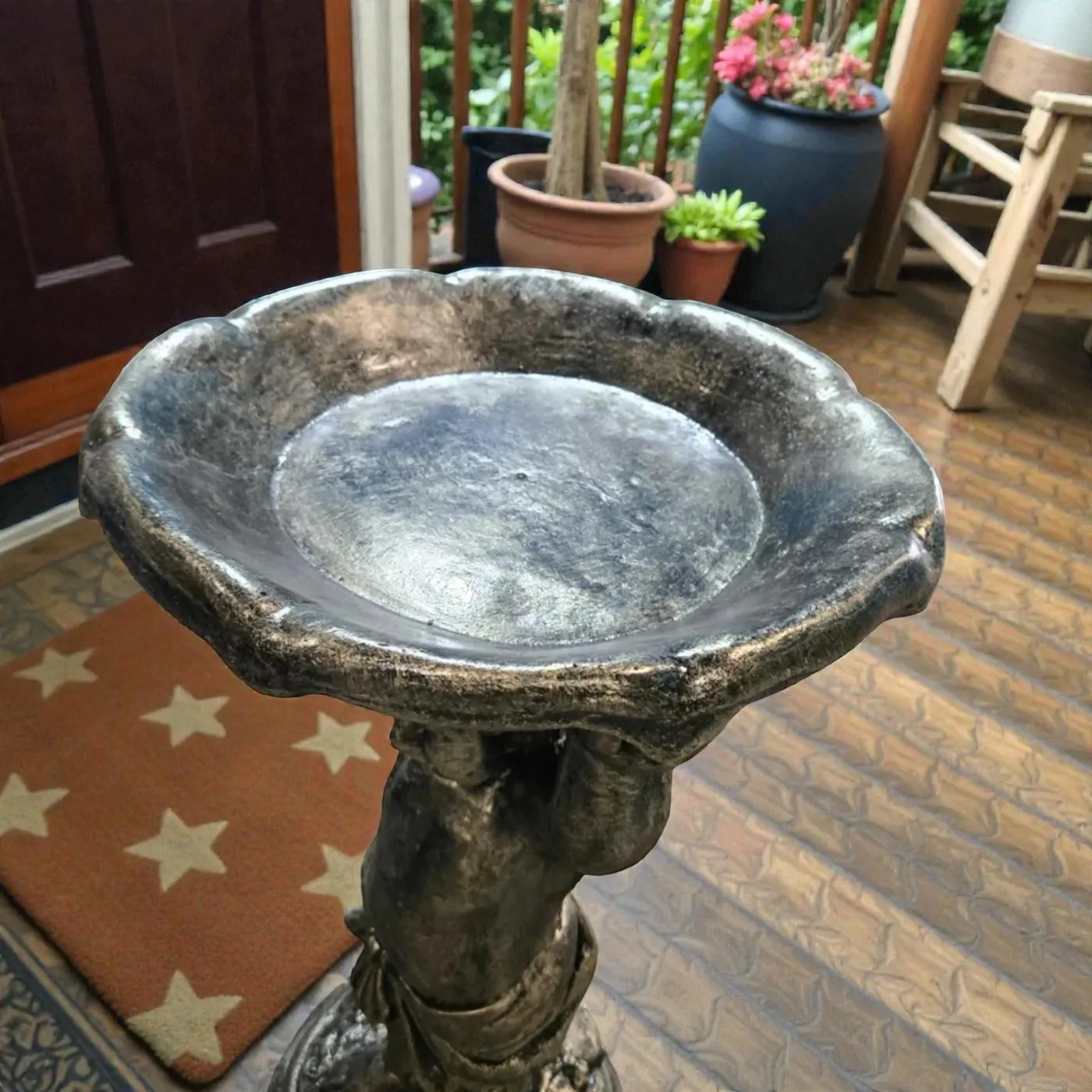 24″ Boy with Birdbath, Solid Concrete, photo 8 of 10