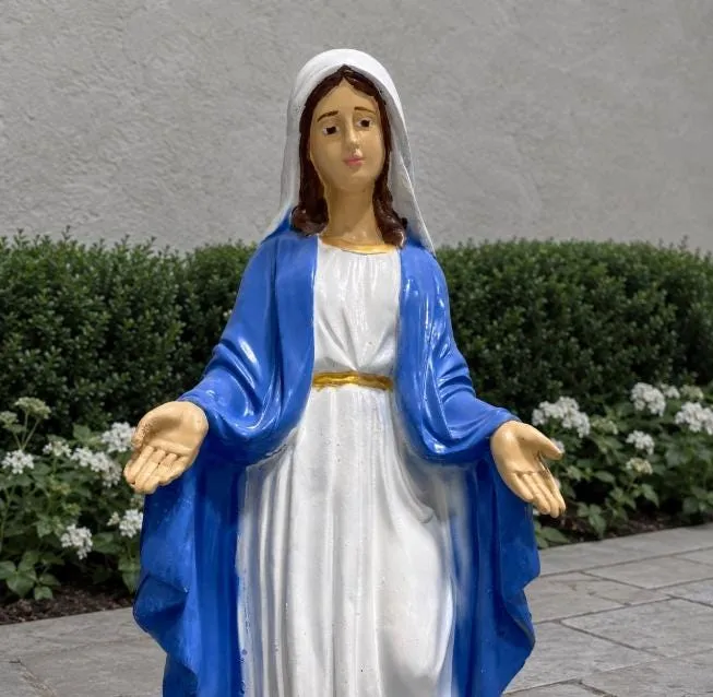 4 ft Virgin Mary Statue, Solid Concrete, photo 2 of 7