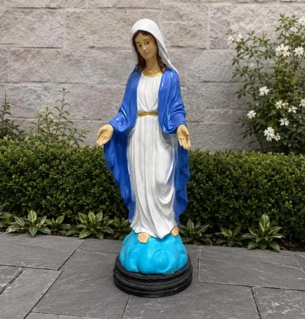 4 ft Virgin Mary Statue, Solid Concrete, photo 3 of 7