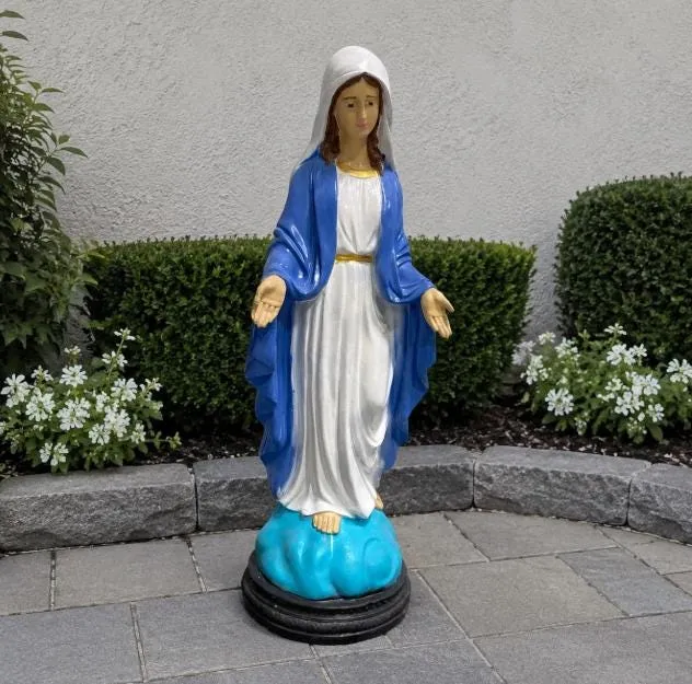 4 ft Virgin Mary Statue, Solid Concrete, photo 6 of 7