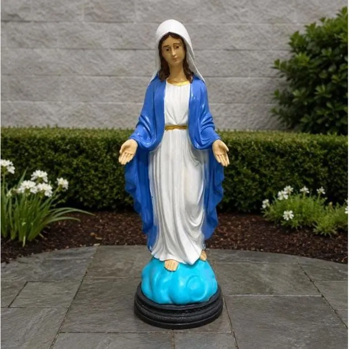 4 ft Virgin Mary Statue, Solid Concrete
