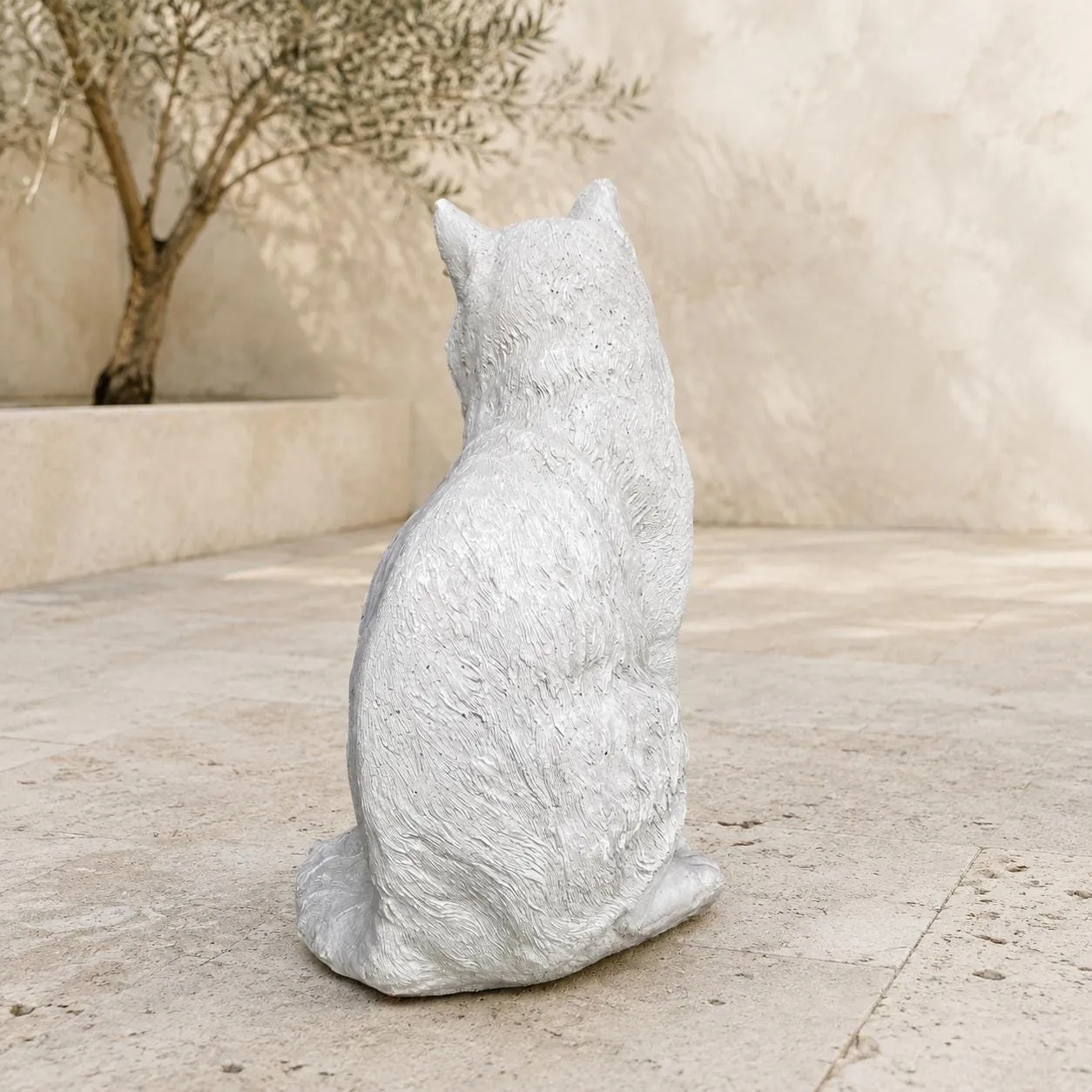 Sitting Cat Statue, Solid Concrete, photo 10 of 10