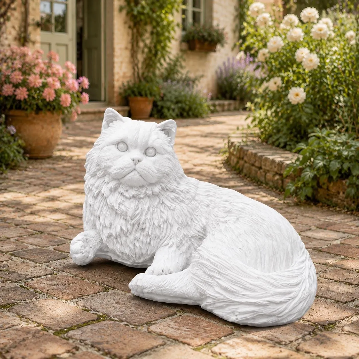 6″ Persian Cat, Solid Concrete, photo 2 of 7