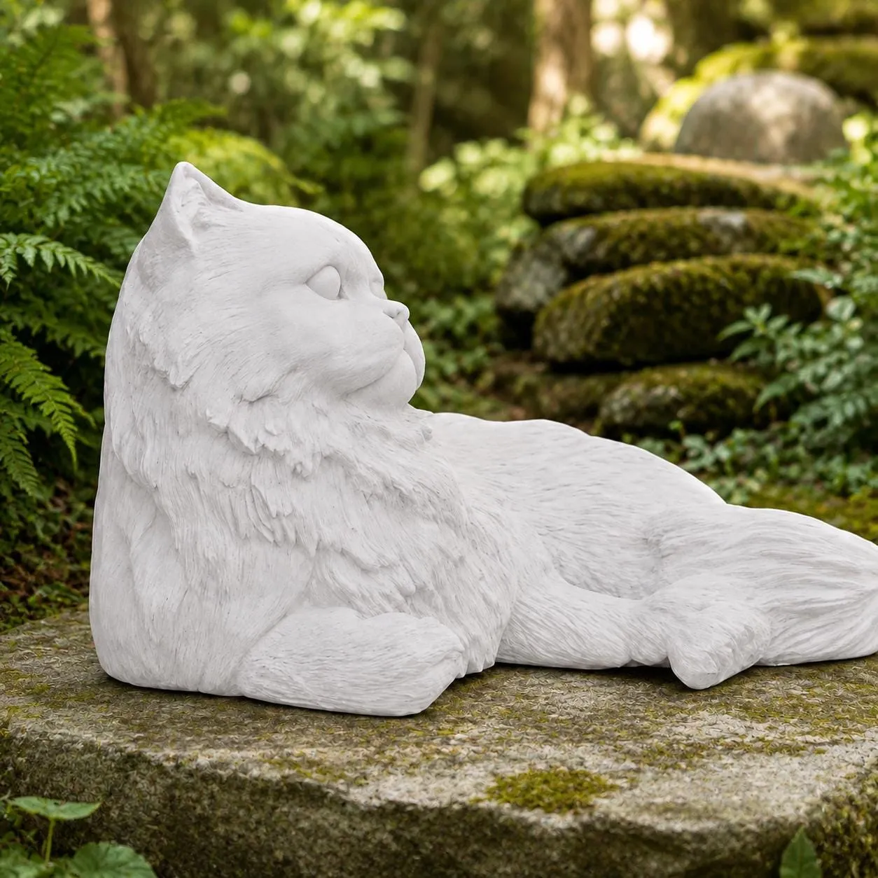 6″ Persian Cat, Solid Concrete, photo 3 of 7