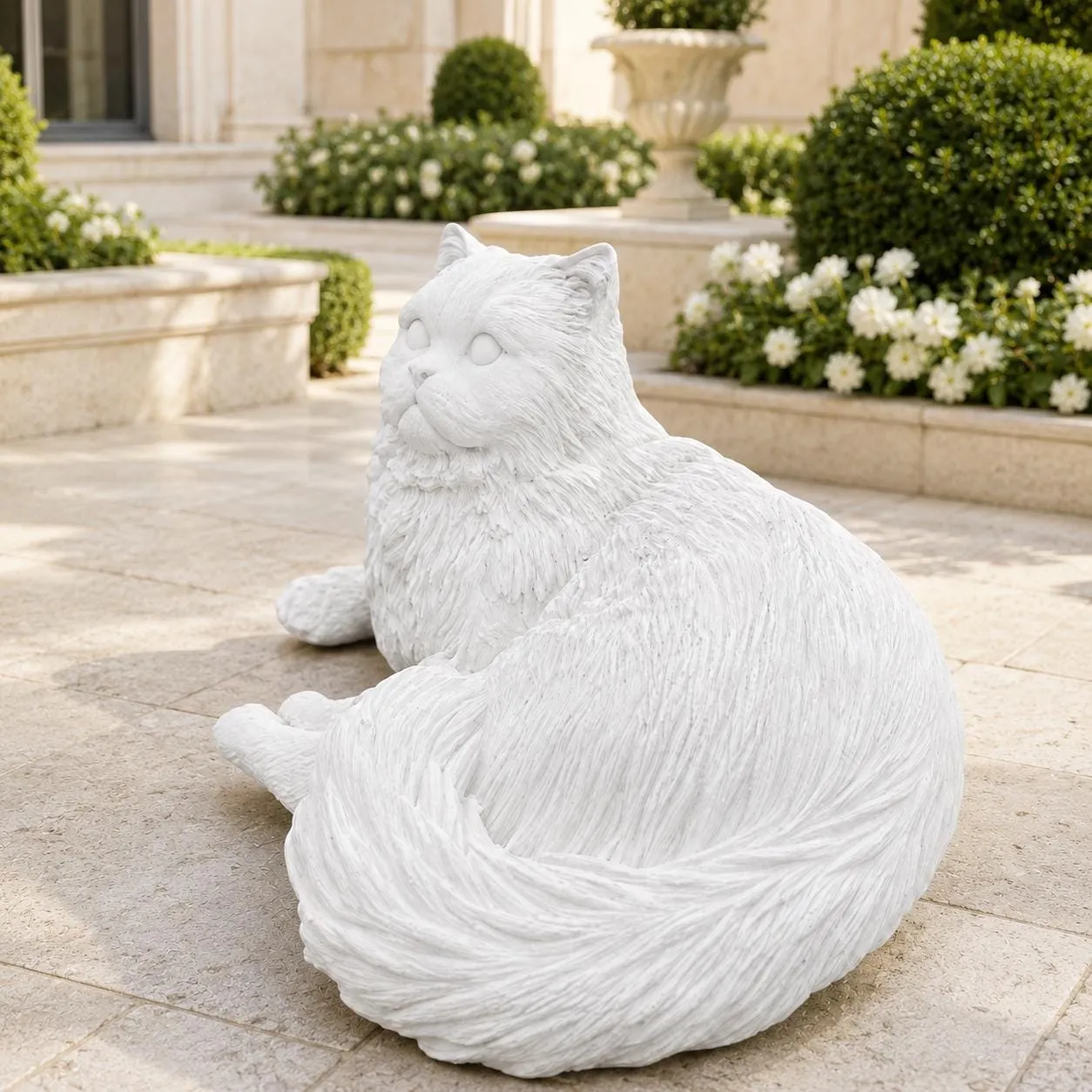 6″ Persian Cat, Solid Concrete, photo 4 of 7
