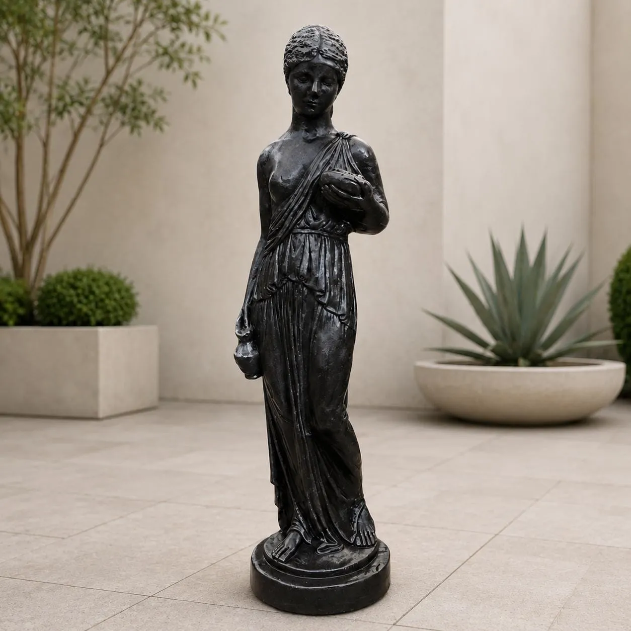 Hebe Greek Goddess Statue, Solid Concrete, photo 2 of 9