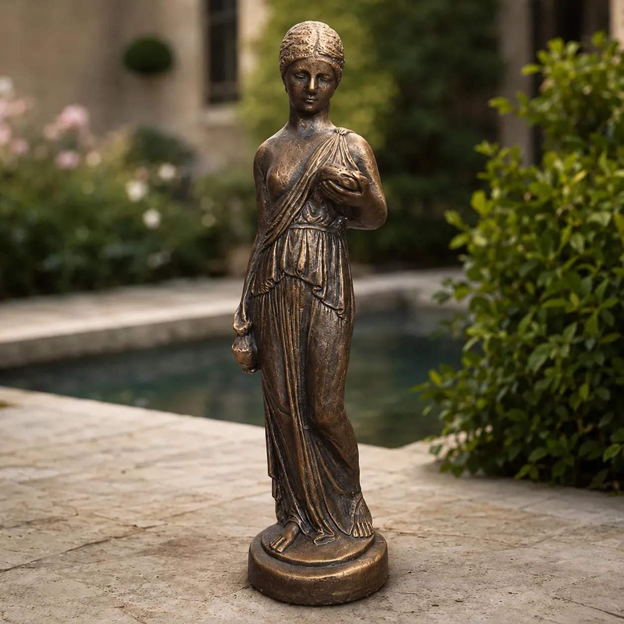 Hebe Greek Goddess Statue, Solid Concrete, photo 3 of 9