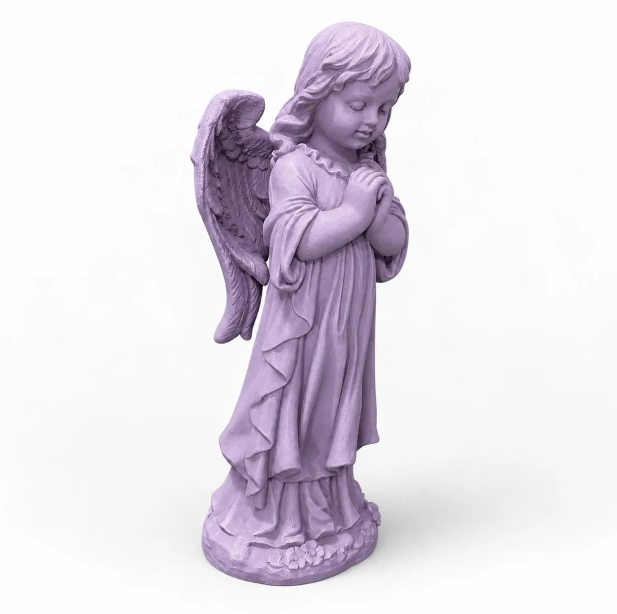 26″ Praying Angel, Antique-Stone Concrete, photo 2 of 10