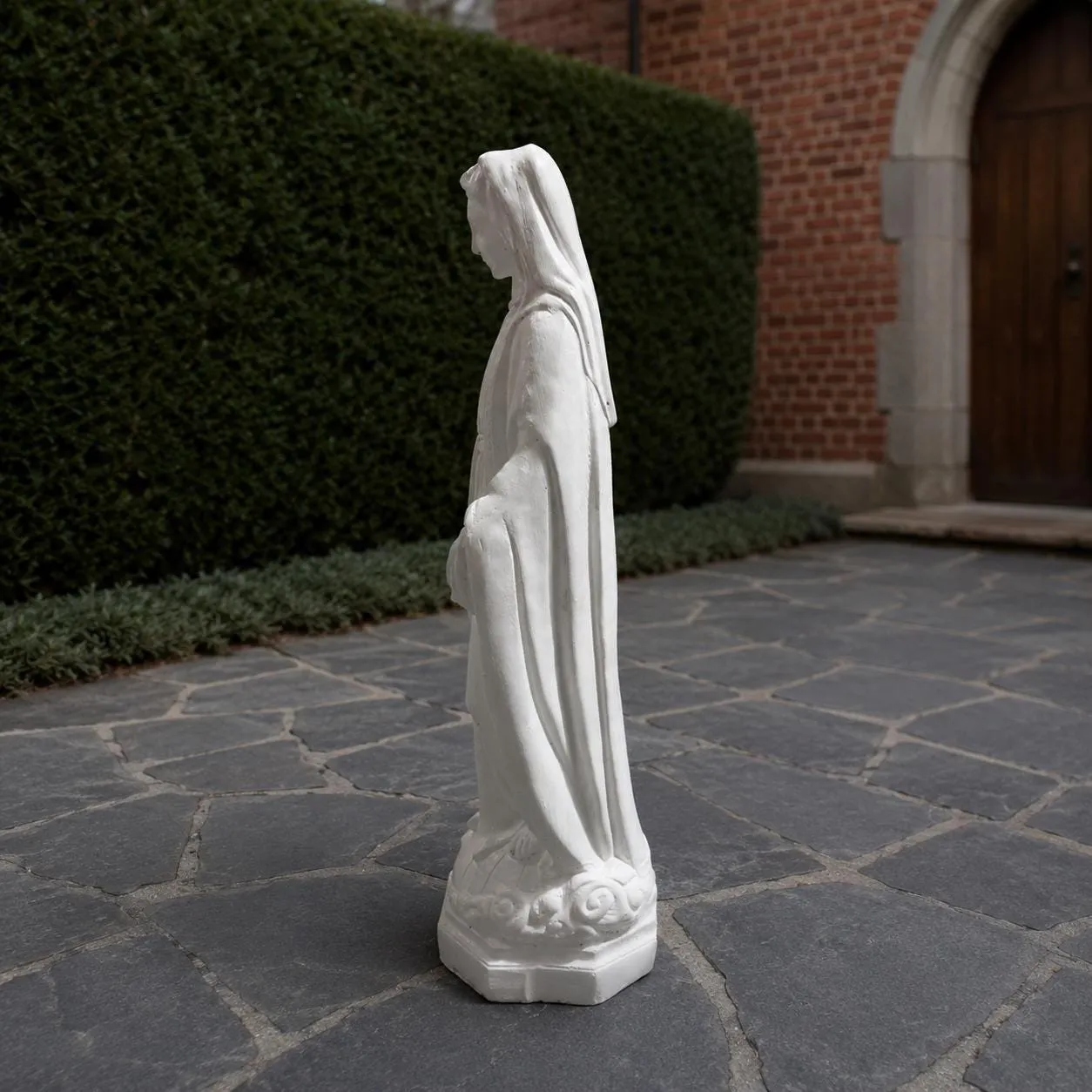 33″ Virgin Mary Statue, Solid Concrete, photo 4 of 10