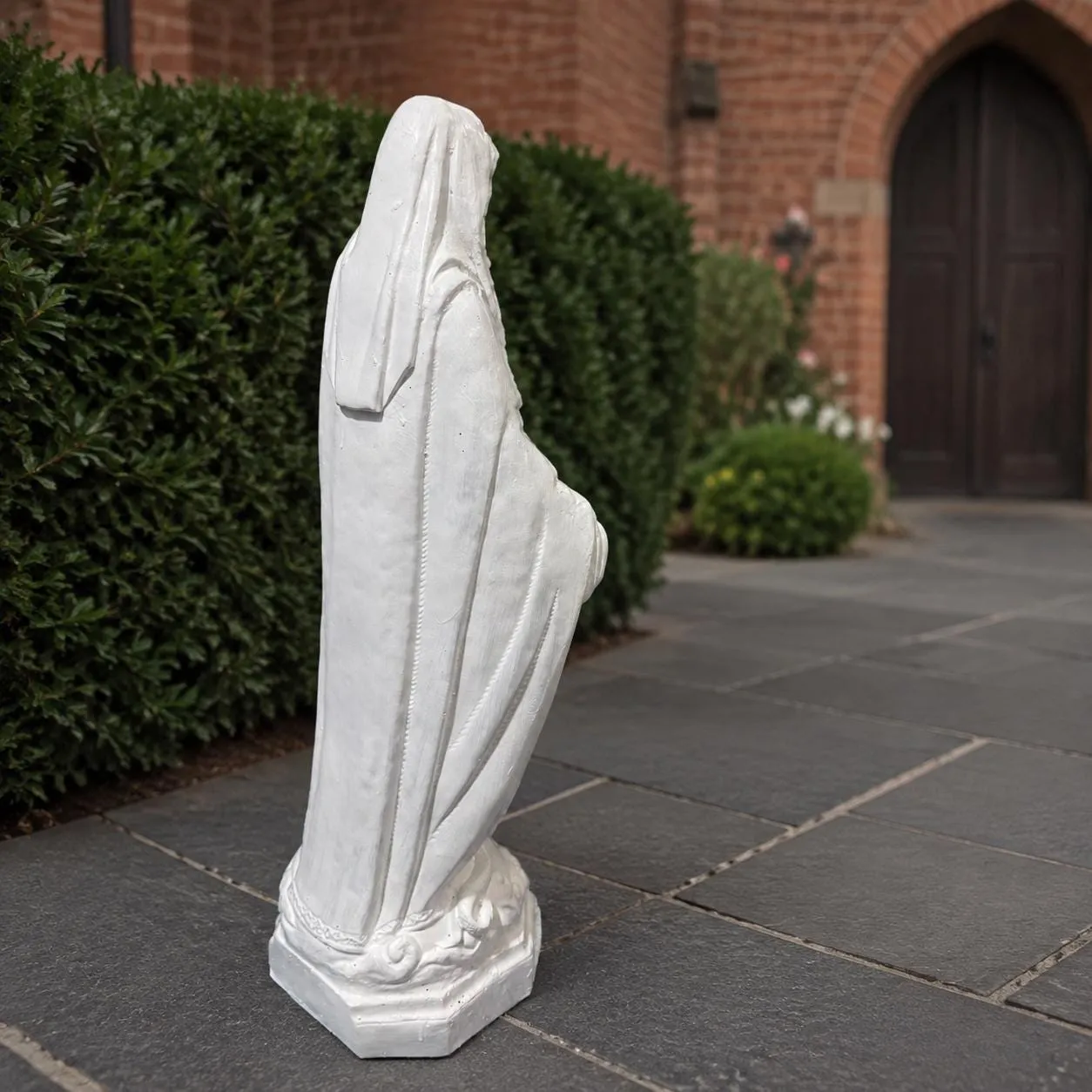 33″ Virgin Mary Statue, Solid Concrete, photo 9 of 10