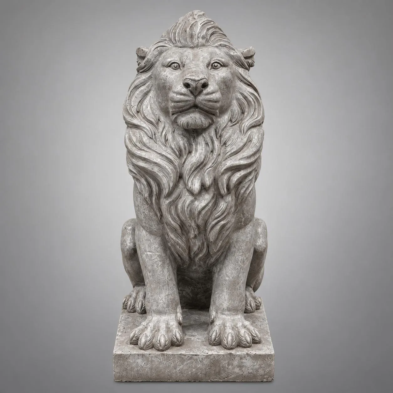 40″ Estate Lion, Each — Solid Concrete, photo 2 of 9