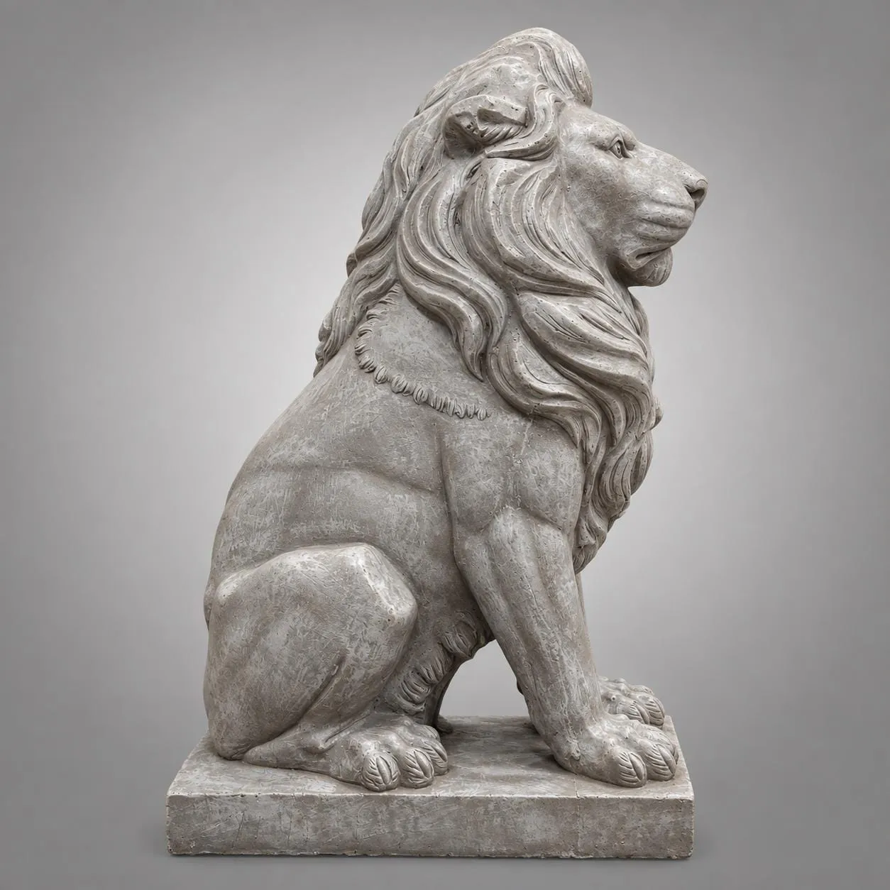40″ Estate Lion, Each — Solid Concrete, photo 5 of 9