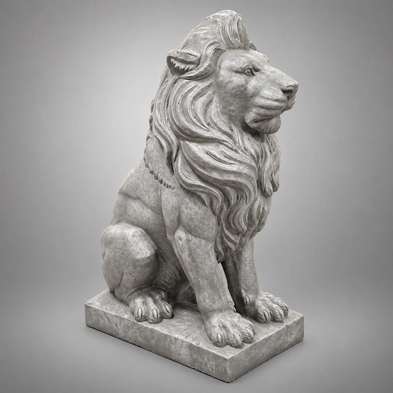 40″ Estate Lion, Each — Solid Concrete, photo 6 of 9