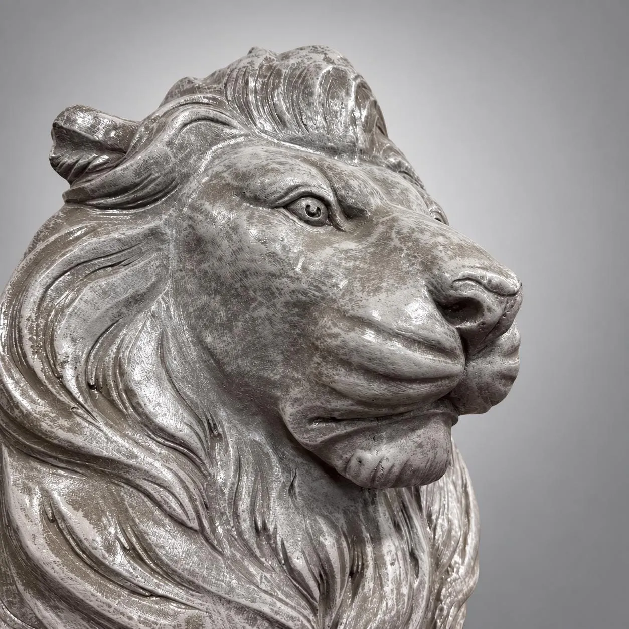 40″ Estate Lion, Each — Solid Concrete, photo 7 of 9