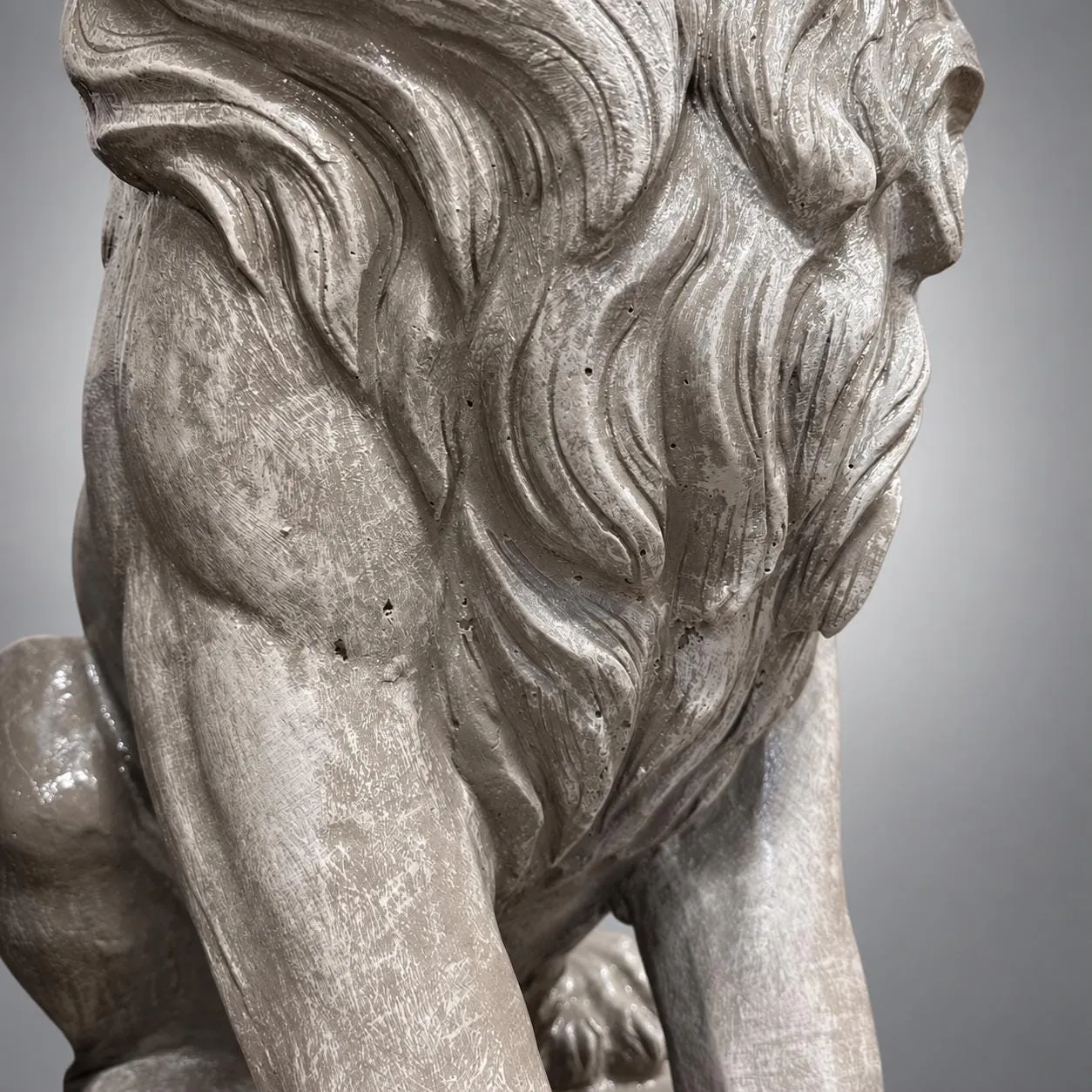 40″ Estate Lion, Each — Solid Concrete, photo 8 of 9