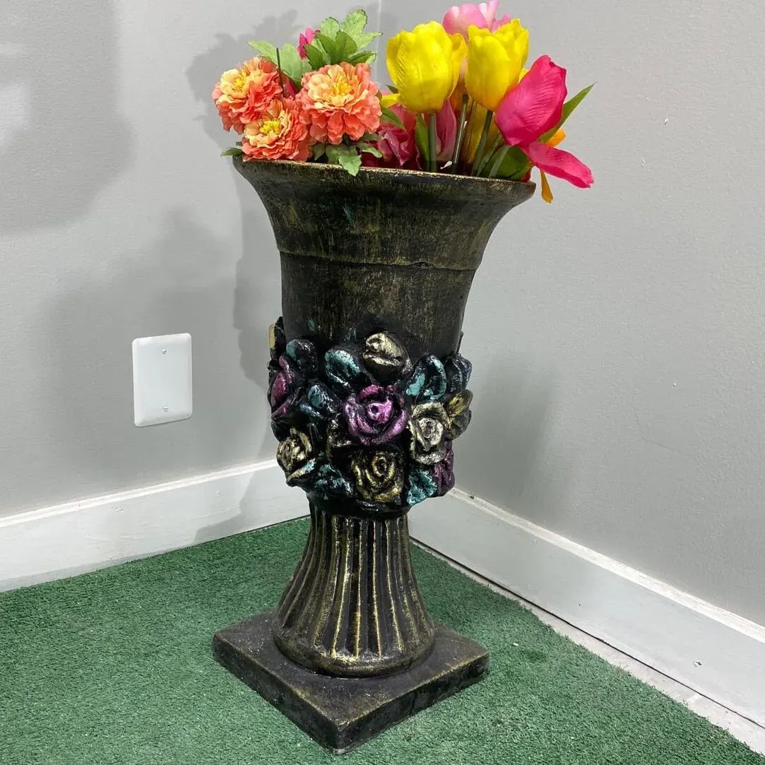23″ Rosenstein Urn Planter, Solid Concrete, photo 2 of 7