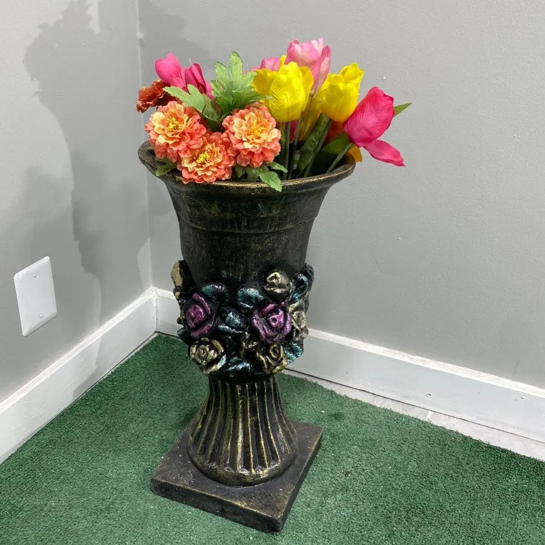 23″ Rosenstein Urn Planter, Solid Concrete, photo 4 of 7
