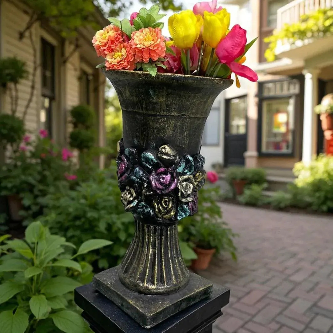 23″ Rosenstein Urn Planter, Solid Concrete, photo 6 of 7