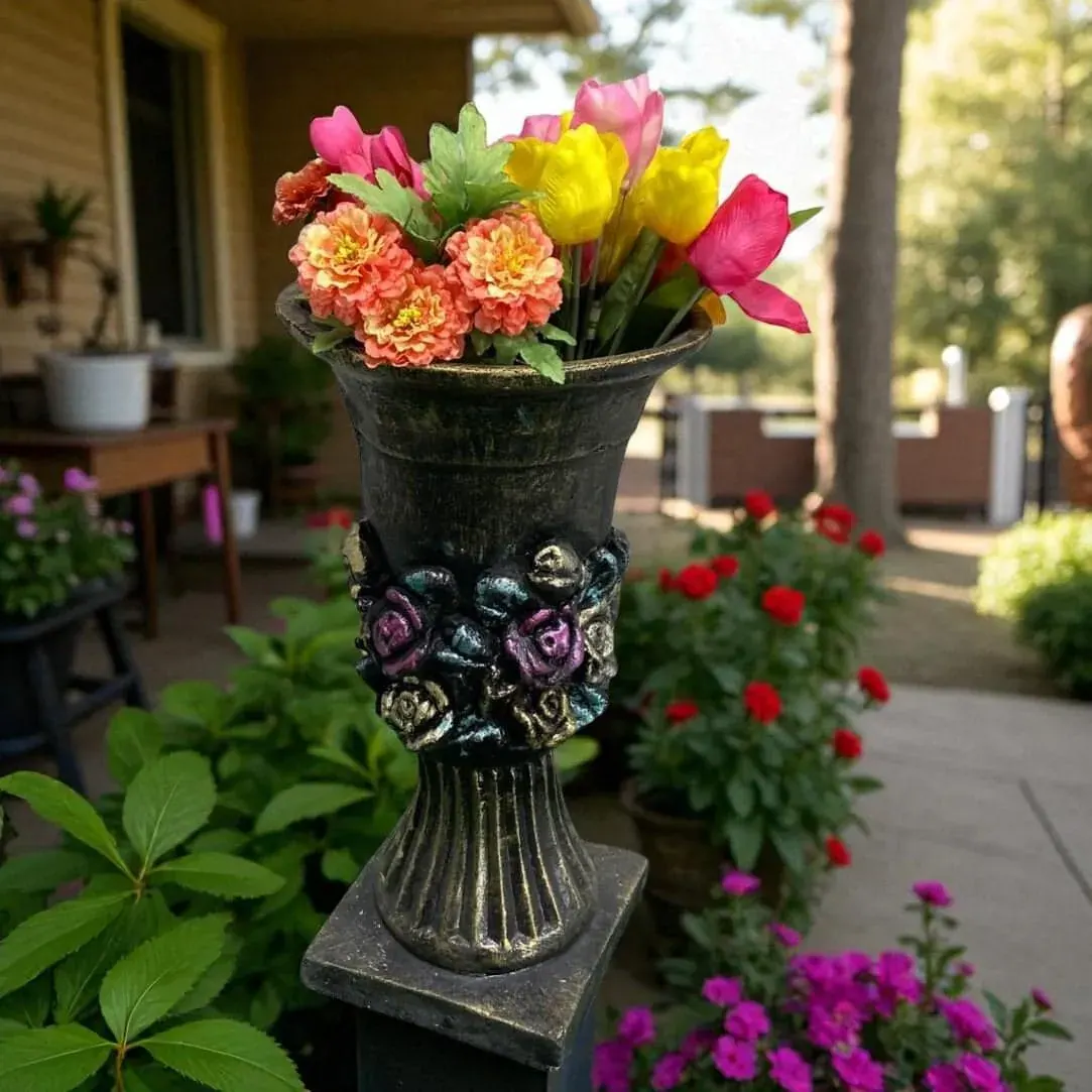 23″ Rosenstein Urn Planter, Solid Concrete, photo 7 of 7