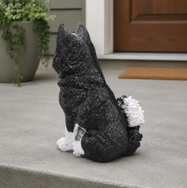 14″ Upright Husky Puppy, Solid Concrete, photo 5 of 7