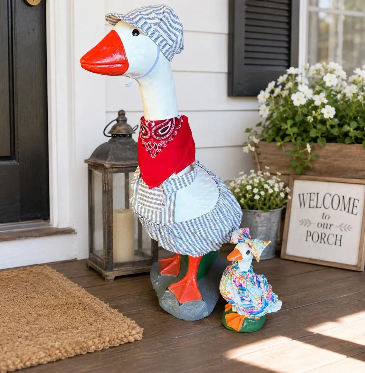28″ Porch Goose, Solid Concrete, photo 6 of 6
